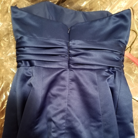 David's Bridal Royal Blue Formal Maxi Dress - Picture 8 of 8